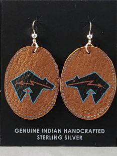 Native American Cherokee Made Spirit Bear Earrings