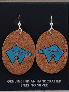 Native American Cherokee Made Spirit Bear Earrings