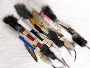 Native American Made Ceremonial Talking Sticks - Small Talking Stick 12" long