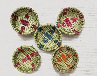 Native American Hopi Made Sifter Baskets--Tiny