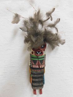 Old Style Hopi Carved Maasaw Traditional Death Katsina Doll