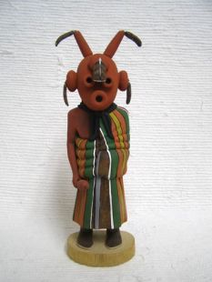 Native American Hopi Carved Mudhead Katsina Doll