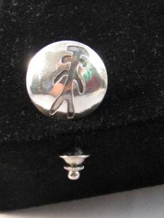 Vintage Native American Navajo Made Stamped Stick Pin