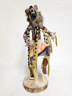 Native American Made Wolf Hunter Katsina Doll