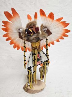 Native American Made Red Tail Hawk Kachina Doll (Katsina Doll)
