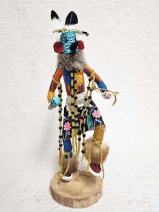 Native American Made Roadrunner Dancer Kachina Doll (Katsina Doll)