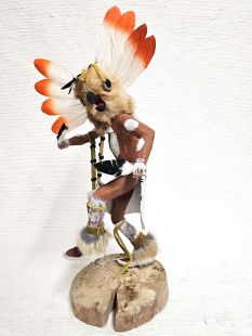 Native American Made Brown Owl Warrior Kachina Doll (Katsina Doll)