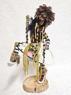 Native American Made Cheyenne Dog Soldier Warrior Doll 