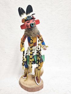 Native American Made Cactus Flower Cachina Doll (Katsina Doll)