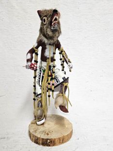 Native American Made Wolf Hunter Katsina Doll