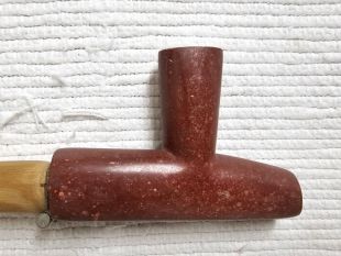 Native American Made Pipestone Plains Style Pipe 