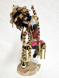 Native American Made Cheyenne Dog Soldier Warrior Kachina Doll (Katsina Doll)