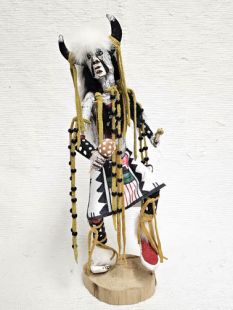 Native American Made Buffalo Dancer Kachina Doll (Katsina Doll)