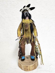 Native American Made Buffalo Hunter Doll 