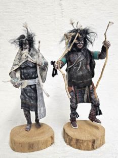 Native American Hopi Carved Wind Deity Kachina Dollls (Katsina Dolls)