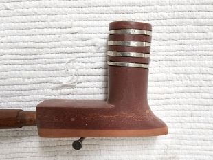 Native American Made Pipestone Four Winds Pipe--Inlaid