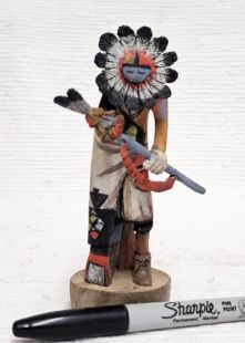 Native American Hopi Carved Sunface Katsina Doll