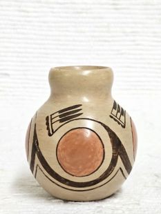 Vintage Native American Hopi Handbuilt and Handpainted Miniature Pot