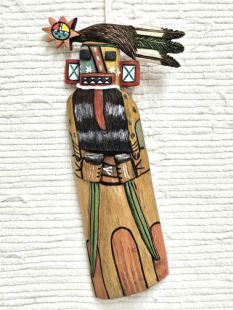 Old Style Hopi Carved Hillili Traditional Guard Kachina Doll (Katsina Doll)