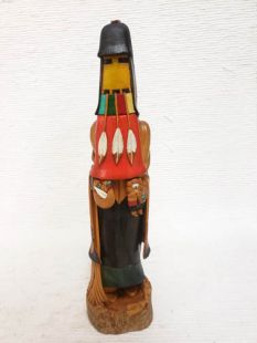 Native American Hopi Carved Longhair Redbeard Kachina Doll (Katsina Doll)