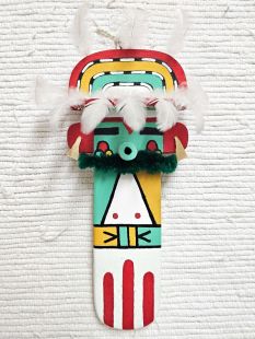 Old Style Hopi Carved Rainbow or Cloud Guard Traditional Kachina Doll (Katsina Doll)