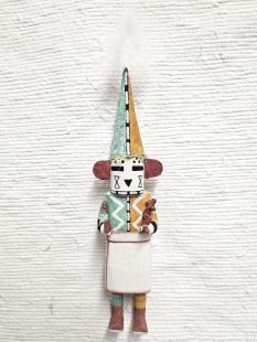 Old Style Hopi Carved Planet Traditional Fearsome Kachina Doll (Katsina Doll)