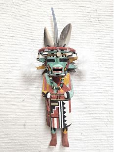 Old Style Hopi Carved Cumulus Cloud Traditional Rain Kachina Doll (Katsina Doll)