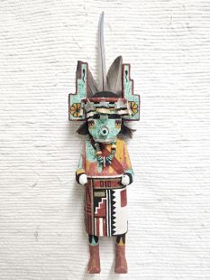 Old Style Hopi Carved Tadpole Traditional Kachina Doll (Katsina Doll)