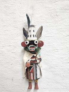 Old Style Hopi Carved Warrior Traditional Kachina Doll (Katsina Doll)