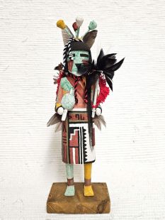 Old Style Hopi Carved Flute Traditional Water Kachina Doll (Katsina Doll)
