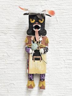 Old Style Navajo Carved Hopi Bear Traditional Powerful Healer Kachina Doll (Katsina Doll)
