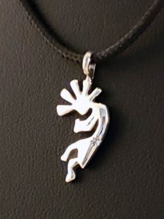 Native American Navajo Made Pendant with Kokopelli