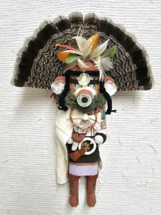 Old Style Hopi Carved Laguna Gambler Traditional Katsina Doll
