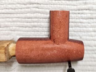 Native American Made Pipestone Plains Style Pipe 