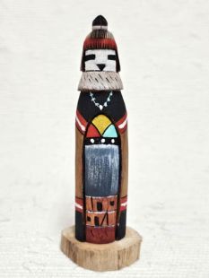 Native American Hopi Carved Snow Mana Sculpture