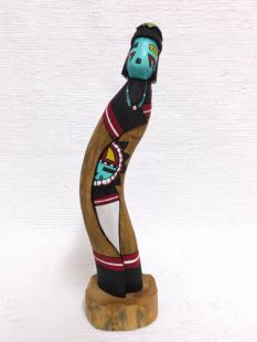 Native American Hopi Carved Flute Katsina Sculpture
