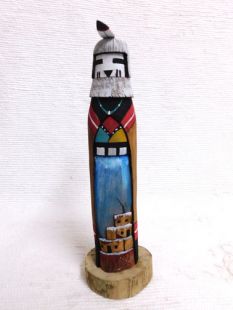 Native American Hopi Carved Snow Mana Sculpture