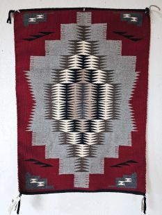 Native American Navajo Sampler Rug--Ganado--Vintage