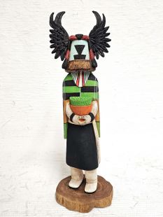 Native American Hopi Carved Crow Mother Kachina Doll (Katsina Doll)