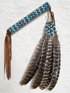 Native American Made Kiowa Style Peyote Prayer Fan