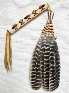 Native American Made Kiowa Style Peyote Prayer Fan