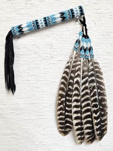 Native American Made Kiowa Style Peyote Prayer Fan