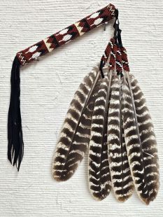 Native American Made Kiowa Style Peyote Prayer Fan