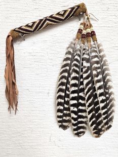 Native American Made Kiowa Style Peyote Prayer Fan