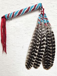 Native American Made Kiowa Style Peyote Prayer Fan