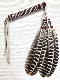 Native American Made Kiowa Style Peyote Prayer Fan