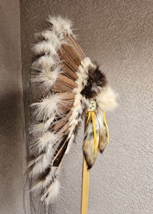 Native American Made Brown Prairie Warbonnet