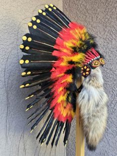 Native American Made Mystic Sunset Warbonnet