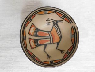 Native American Santo Domingo Handbuilt and Handpainted Bowl