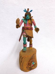 Native American Hopi Carved Flute Katsina Doll